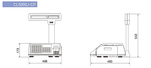 Весы с принтером CAS CL(5000J-30CP)